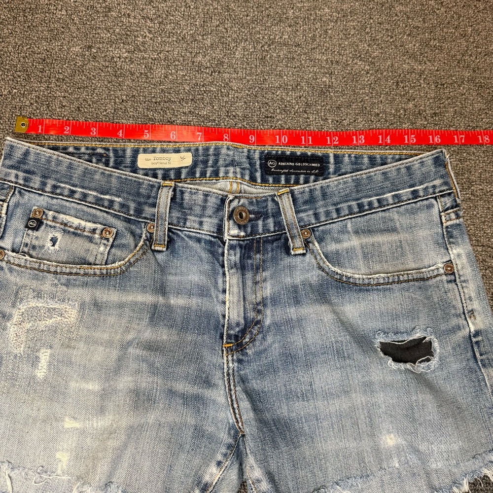 AG Adriano Goldschmied The Tomboy Shorts Size 29 98% Cotton Boyfriend Cut Off - Picture 6 of 15